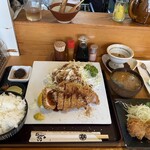 とんかつ しお田 - 希少！32°C豚ロースカツ・店主手作り限定品 魚介たっぷり贅沢クリームコロッケ・旨い塩辛 （2025年8月3日撮影）