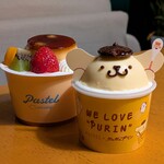 パステル - 料理写真:もぐもぐプリン～ポムポムプリンのおかお～、なめらかプリン・ア・ラ・モード