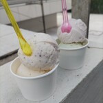 アミ コーノ - ROSEとアンブローシア、ラベンダーミルクとバジルミルク