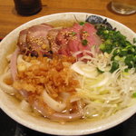 むさしの エン座 - 焼豚うどん＋天かす