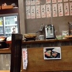 魚屋カフェ 濱の市 - 201410　濱の市　【おまけ】惣菜ブッフェコーナー（スープ、ご飯、十六穀米、おいなりさん、漬物、等）