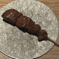 焼鳥 市松 - 肝串焼き