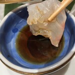 新宿 蟹いおり - 旬のお造り(鯛、蟹)2