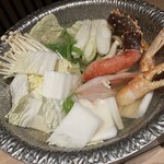 新宿 蟹いおり - 蟹鍋2