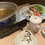 新宿 蟹いおり - 蟹鍋1