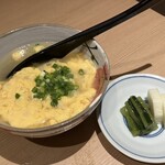 新宿 蟹いおり - 御食事(雑炊)、香の物