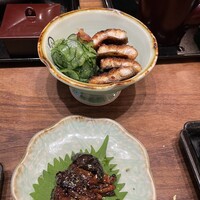 うなぎ家 しば福や - うざくと肝焼き