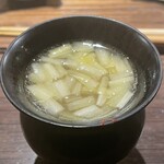 壮士 - 味噌汁のアップ