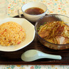 花屋食堂 - 料理写真:冷製ざるラーメン900円、チャーハン700円
