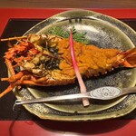 緑水亭 - 伊勢海老雲丹焼