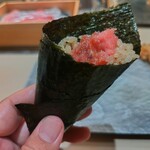 銀座のみこ寿司 - とろ手巻き