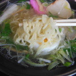 グランスポット - 多加水の白い麺