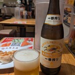 大阪王将 - ドリンク写真:瓶ビール（中瓶）@\612円