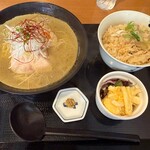 縁慈 - 鶏塩麺とうなぎの炊き込みご飯