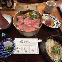 すき焼きと牛まぶし ももしき - 
