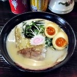 ラーメン246亭 - 濃厚鶏白湯 ｢殿｣ + 味玉