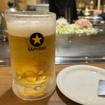 広島お好み焼 ICHIBAN - メガジョッキの夏やね (≧◡≦) くぅーーー
