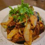 あきない - ズッキーニと挽肉のサルサ炒め