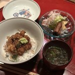 成生 - 天丼　みそ汁　香の物