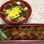 大志満 - 蒲焼あなご鮨、秋刀魚丼