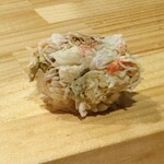 鮨 佐とう - 毛蟹味噌入り