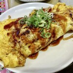 立呑処 はいから - イカ、かす、野菜炒めオムレツ