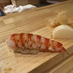 鮨 佐とう - 車海老　べったら漬け