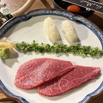 HEY MEAT - 「黒毛和牛寿司2貫」