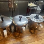 博多ラーメン ばりこて - からし高菜、紅しょうが、すりごま