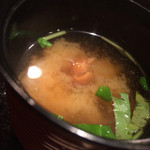 帰燕 - なめこの味噌汁