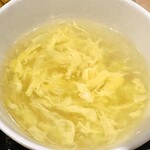 312195716 - 豚肉と卵の炒め＠あっぷ＠スープ