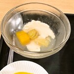 312195690 - 豚肉と卵の炒め＠杏仁豆腐