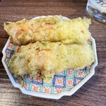 魚屋酒場フィッシャー - お通し　ちくわの磯辺揚げ