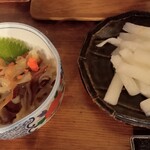 大衆酒場 朝霞 ミフネ - 生クラゲ　ゆず大根（煮物と勘違い。笑）