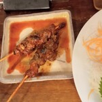 大衆酒場 朝霞 ミフネ - うなぎ肝串焼。