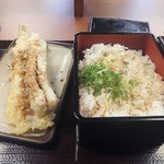 香の川製麺 - 天重大盛・天ぷら