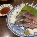 金町製麺 - ・関サバの刺身　470円