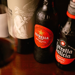 ワインやビール！スペイン産をメインにした多彩な美酒で乾杯