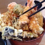 鎧 - 2014.10.2(木)11時50分　初訪問　天丼1000円　白ご飯追加(^o^)/　