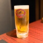 焼肉きたじま - 広島市内のお店ではKIRIN一番絞りが定番なのでたまには『ラガー』も嬉しいです(o^^o)