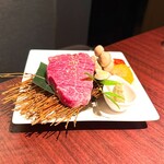 焼肉きたじま - 最高位の風格た漂う和牛A5ランクのシャトーブリアンです(o^^o)