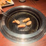 焼肉きたじま - 丁寧な飾り包丁のおかげで無理なく噛みきれます(o^^o)