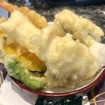 Totoya Michi Fussa Ten - Enjoyed with tempura dipping sauce and matcha salt