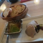 坐忘 - 白レバーのムース（蜂蜜つき）