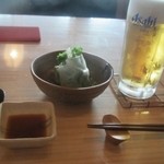 坐忘 - お通しはカツオ春巻き