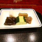 日本料理 崇 - 昆布佃煮　浅漬け