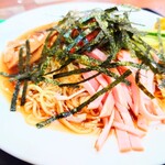 そば処 更科 - ハム。