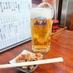 そば処 更科 - ■ 生ビール ジョッキ、600円