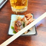 そば処 更科 - 割り箸が乗せられての提供も、嬉しい文化継承。