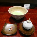 日本料理 崇 - 緑寿庵清水の金平糖とお薄